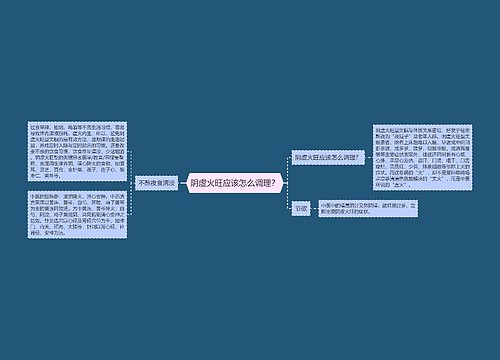 阴虚火旺应该怎么调理？