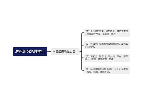 淋巴组织急性炎症