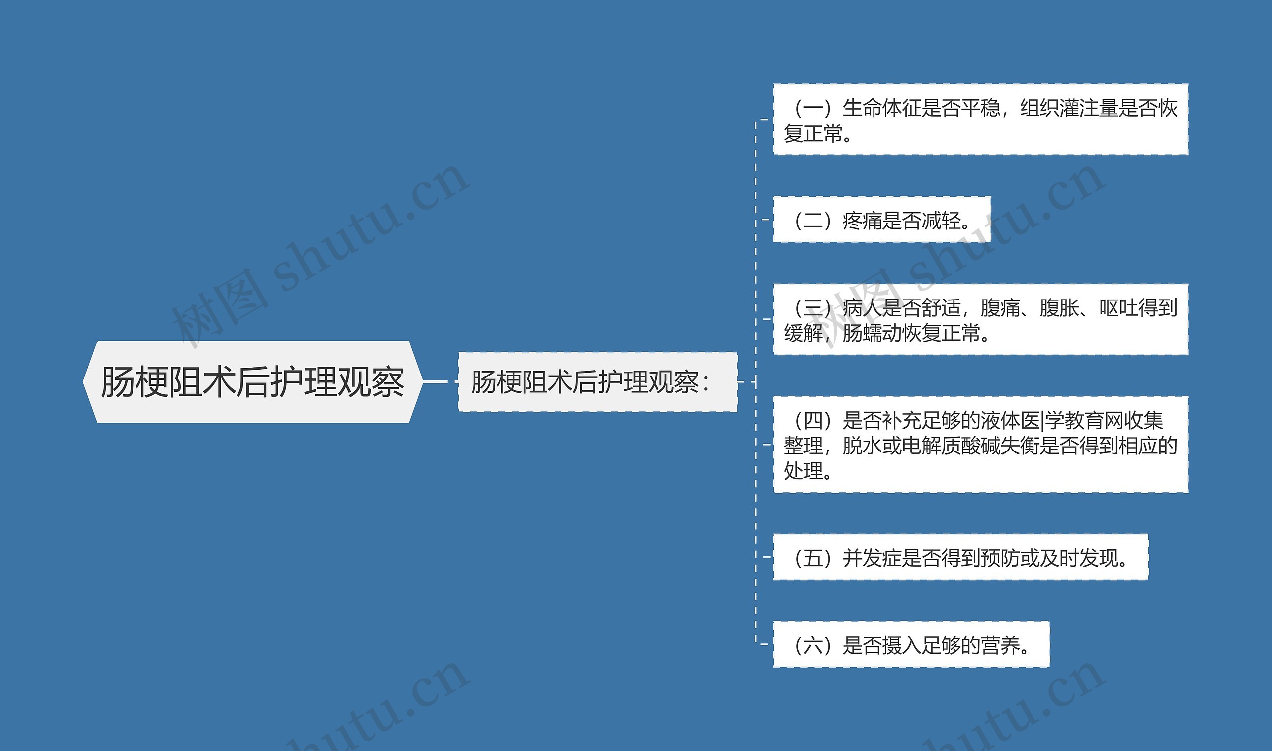 肠梗阻术后护理观察思维导图