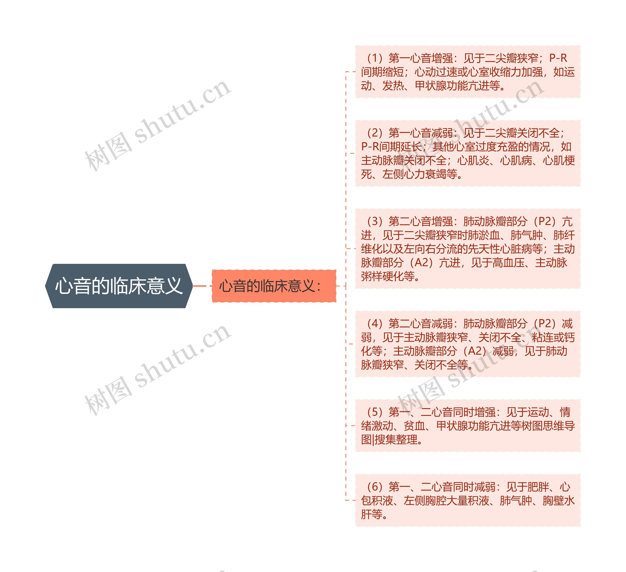 心音的临床意义思维导图