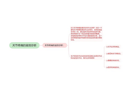 关节疼痛的鉴别诊断