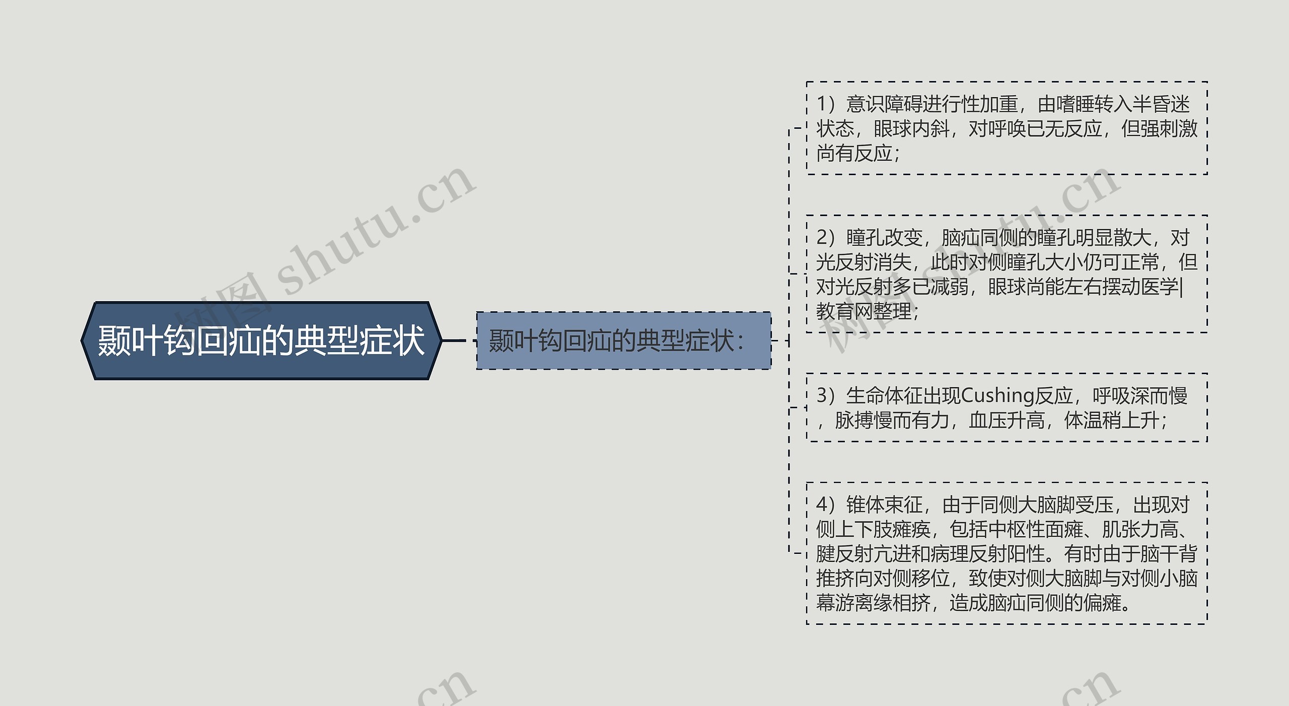 颞叶钩回疝的典型症状