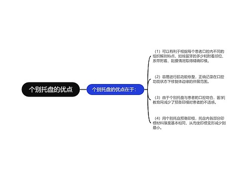 个别托盘的优点