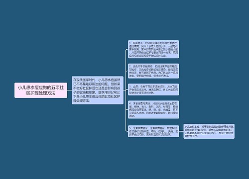 小儿患水痘应做的五项社区护理处理方法