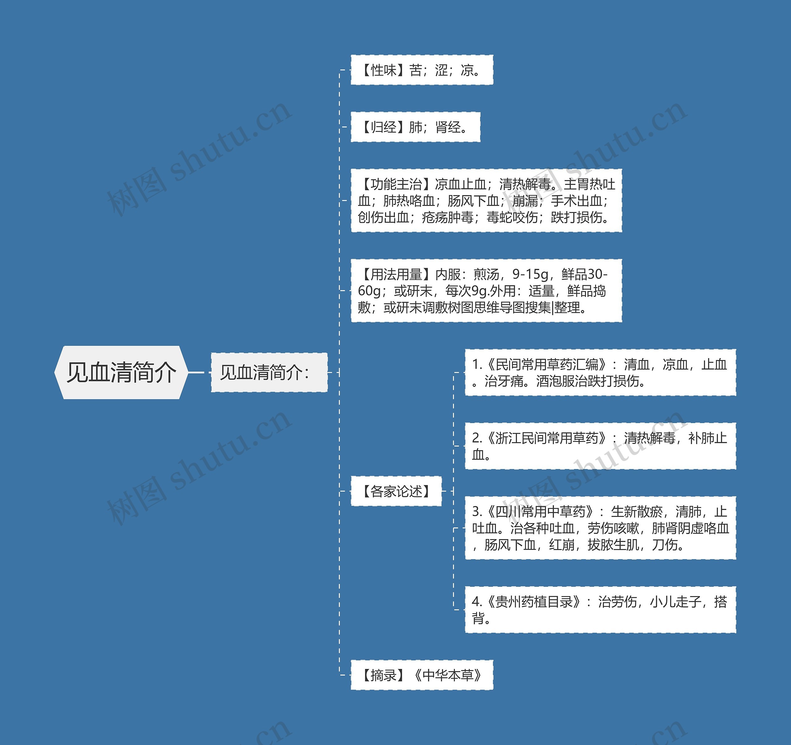 见血清简介思维导图