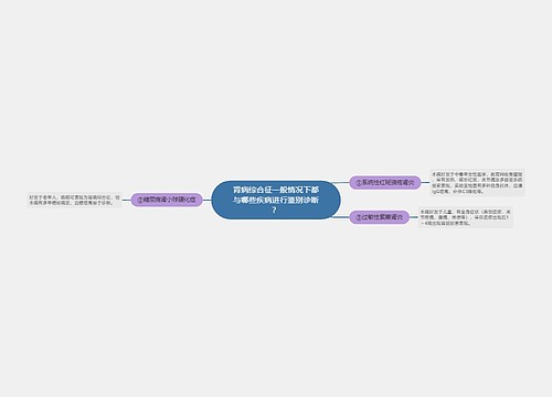 肾病综合征一般情况下都与哪些疾病进行鉴别诊断？