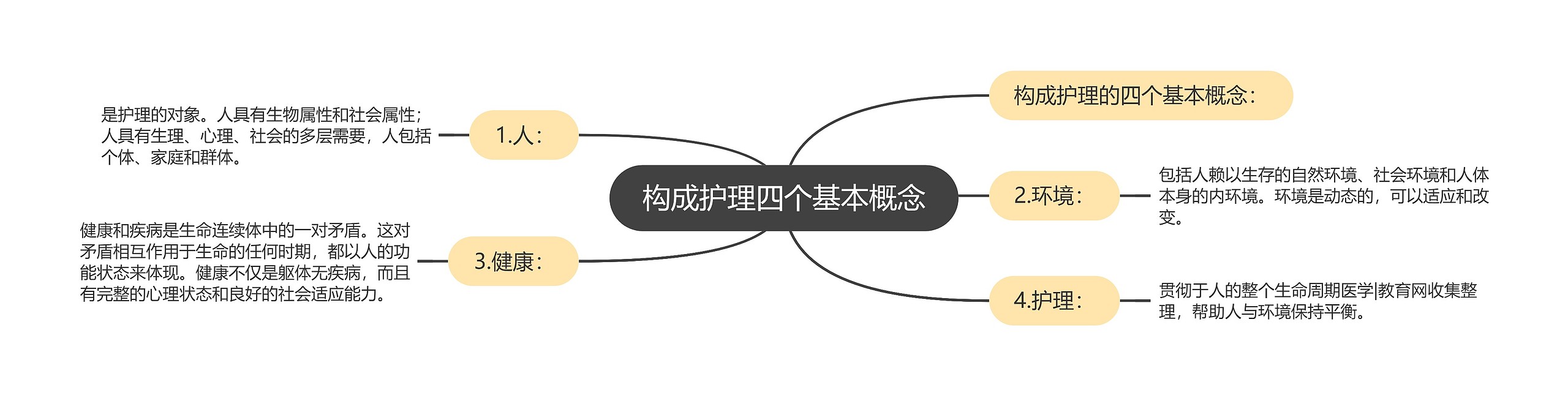 构成护理四个基本概念