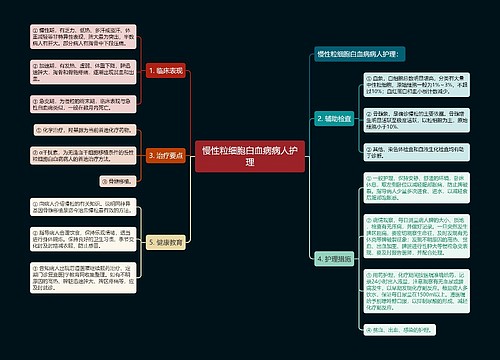 慢性粒细胞白血病病人护理