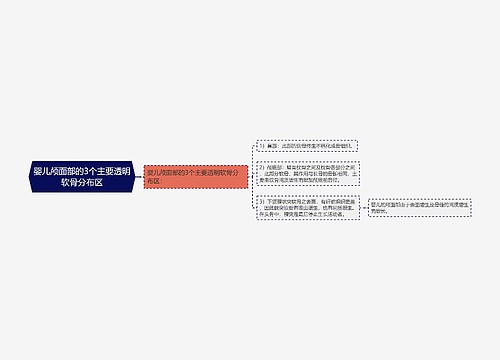 婴儿颅面部的3个主要透明软骨分布区