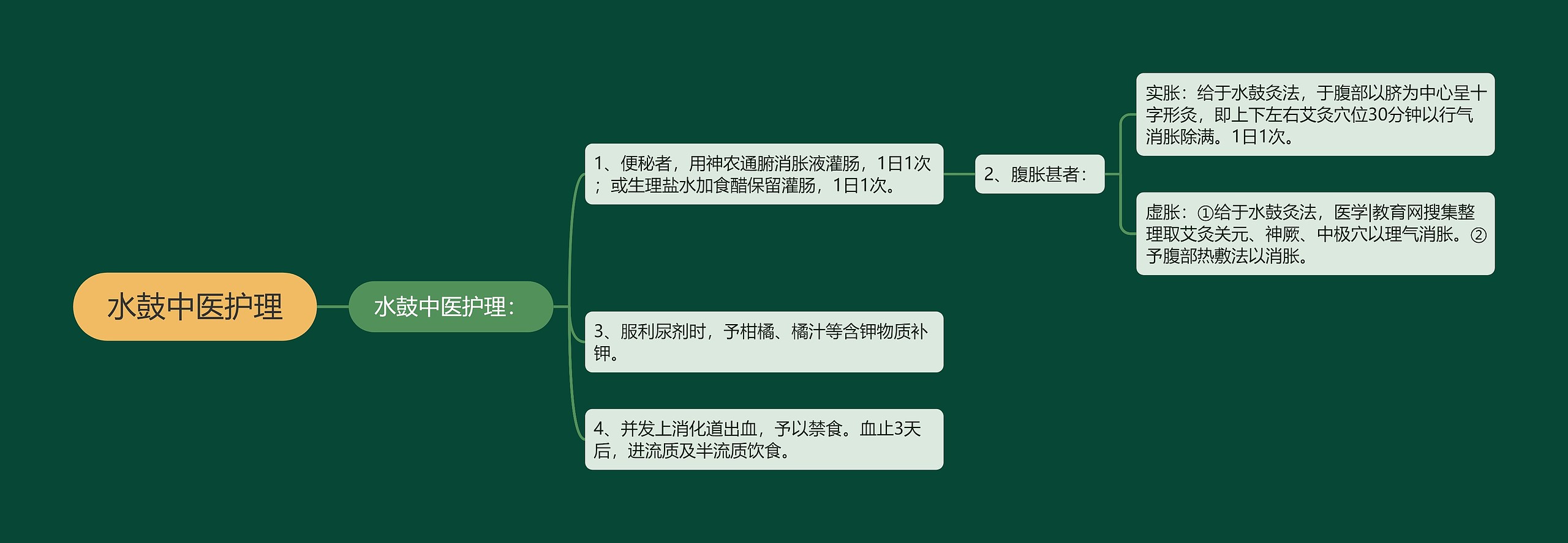 水鼓中医护理思维导图