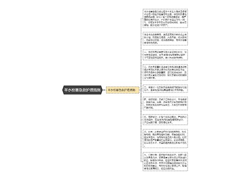 羊水栓塞急救护理措施