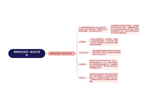 肾病综合征的一般治疗原则