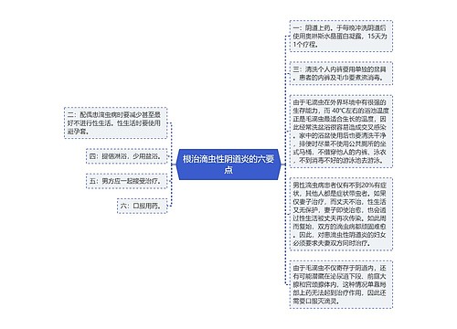 根治滴虫性阴道炎的六要点