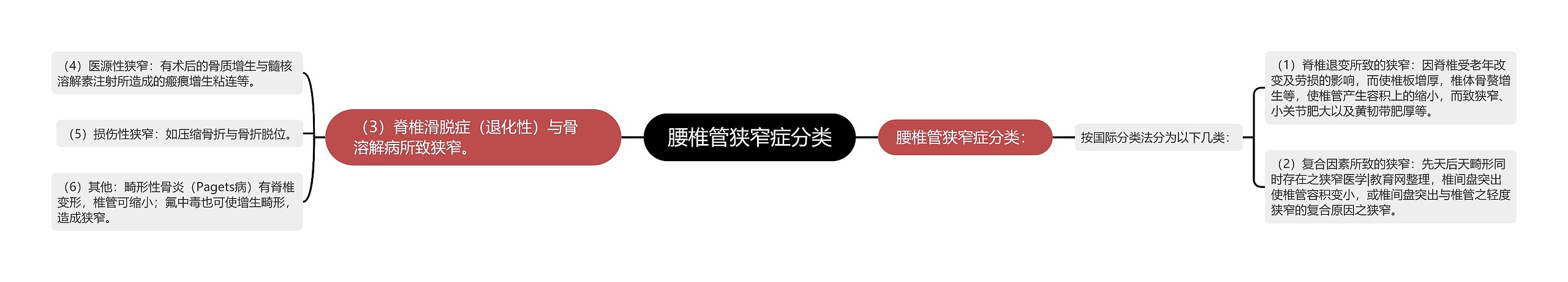 腰椎管狭窄症分类
