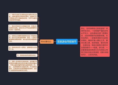 签旅游合同抠细节