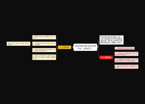 特别护理记录内容及记录方法，总结如下！