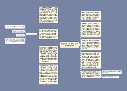 女性生殖系统考点：正常分娩那些事？