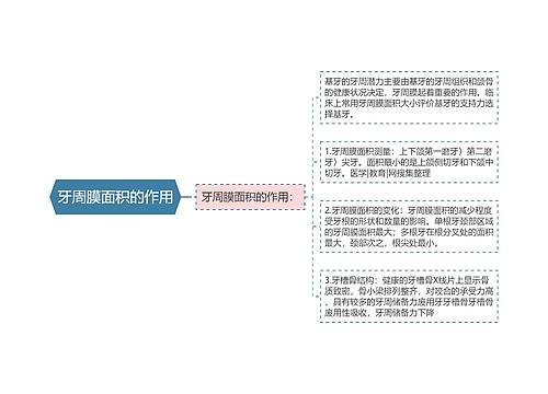 牙周膜面积的作用