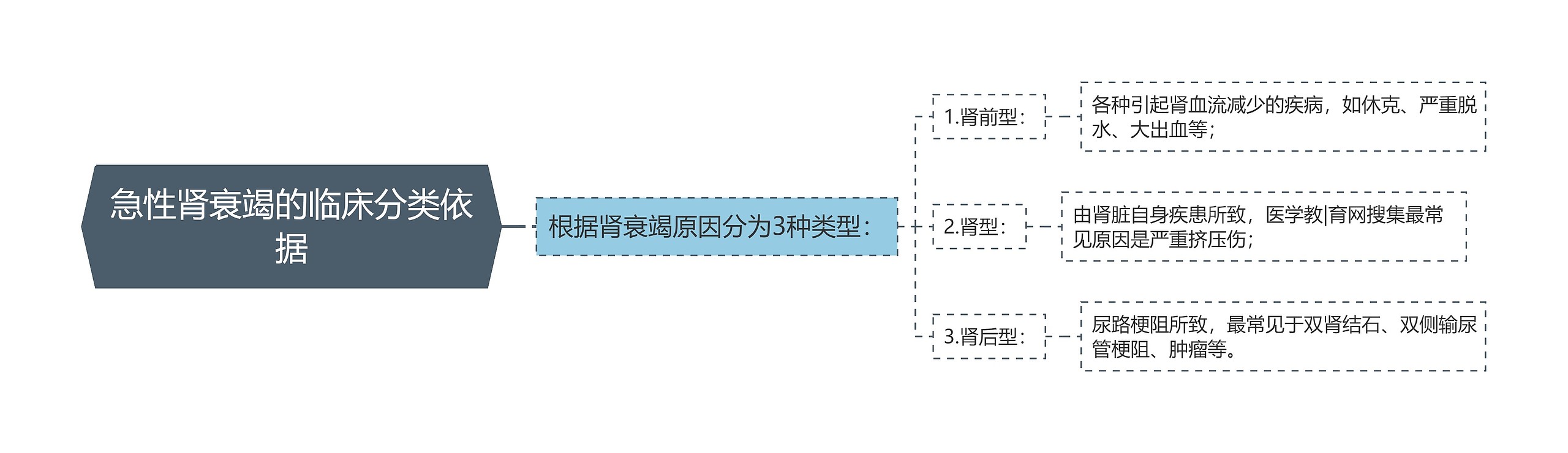 急性肾衰竭的临床分类依据思维导图