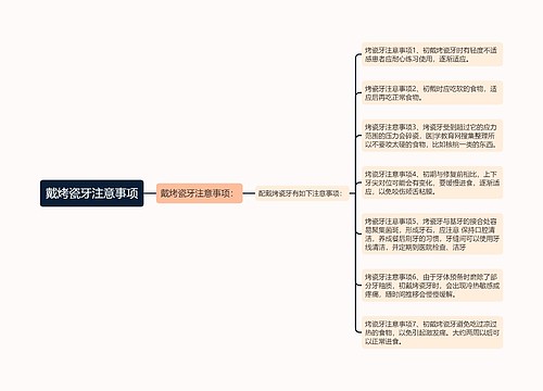 戴烤瓷牙注意事项