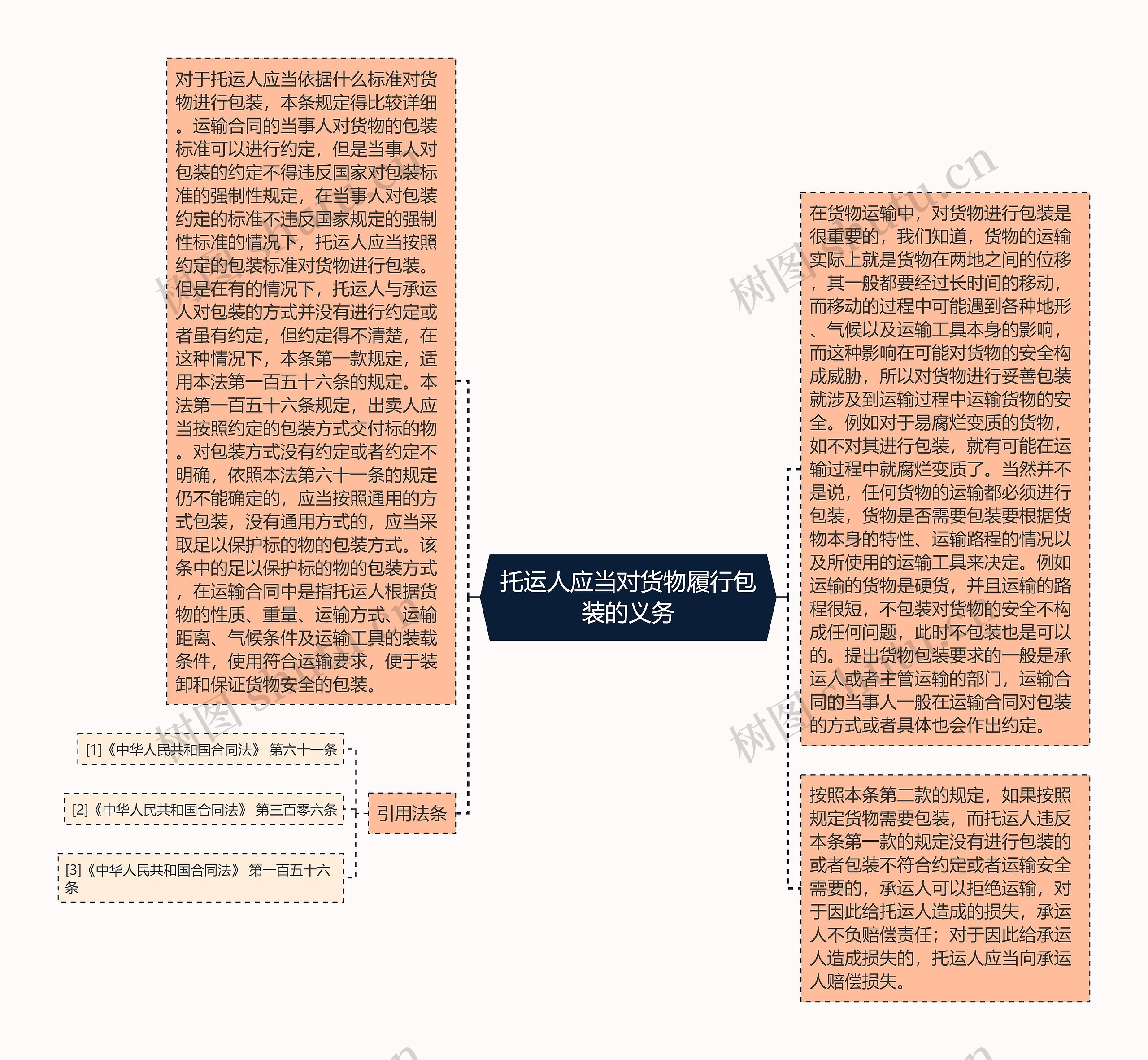 托运人应当对货物履行包装的义务思维导图