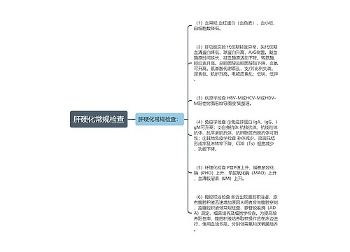 肝硬化常规检查