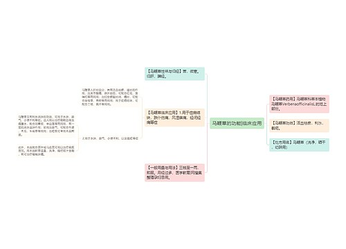 马鞭草的功能|临床应用
