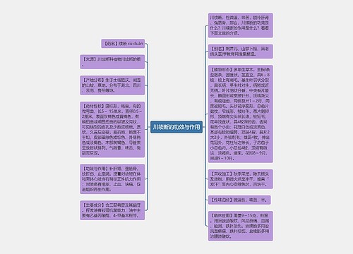 川续断的功效与作用