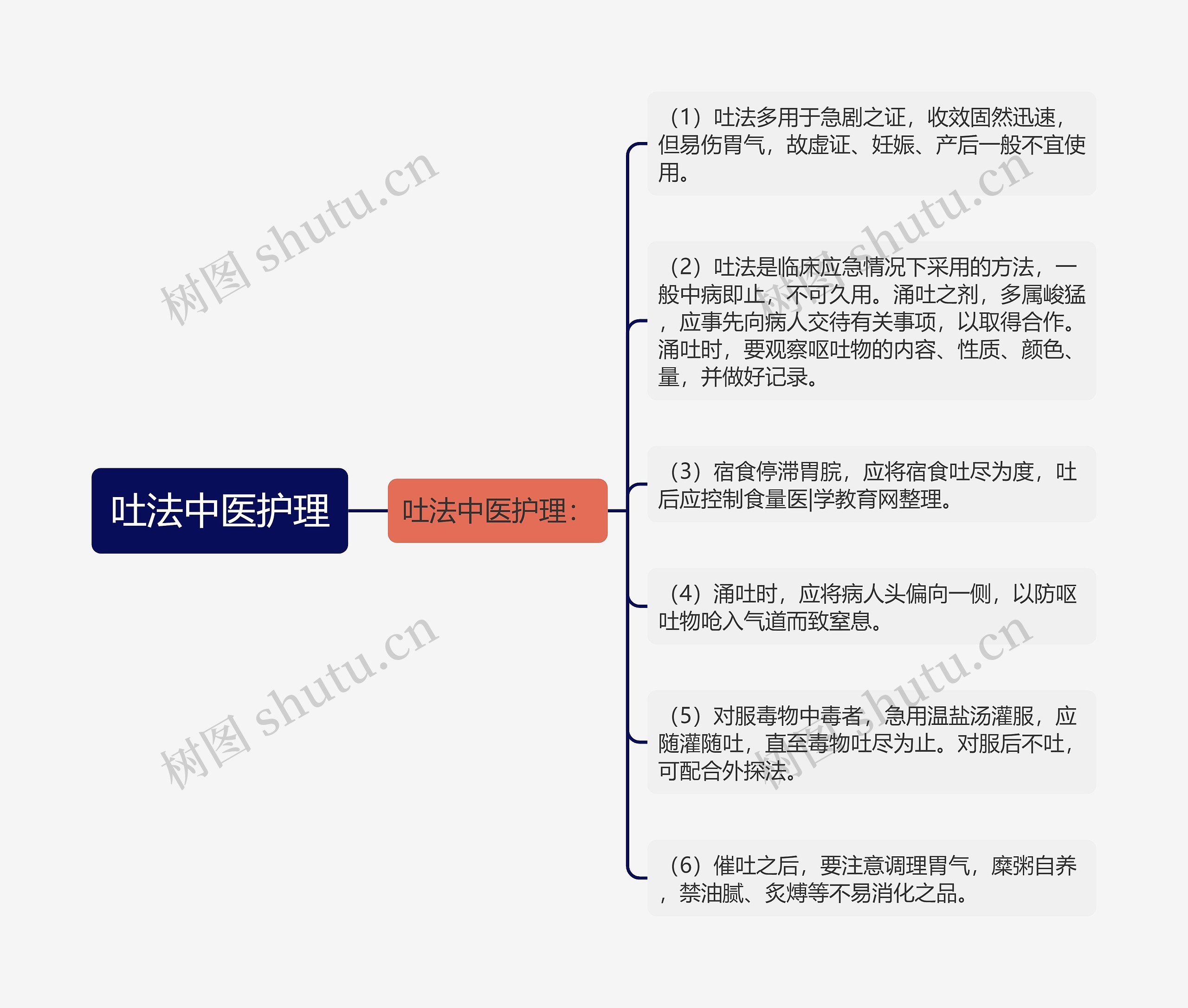 吐法中医护理思维导图