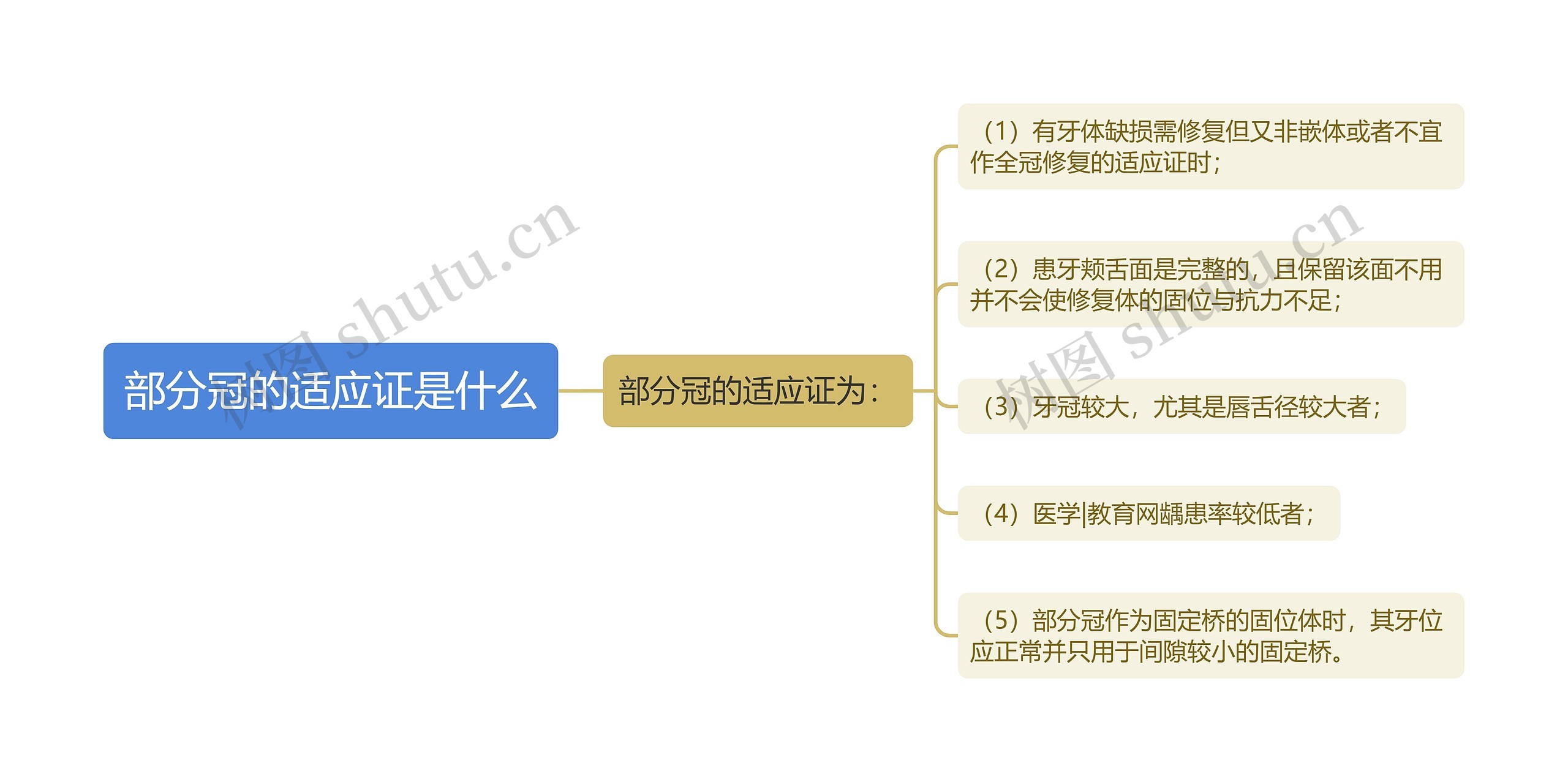 部分冠的适应证是什么