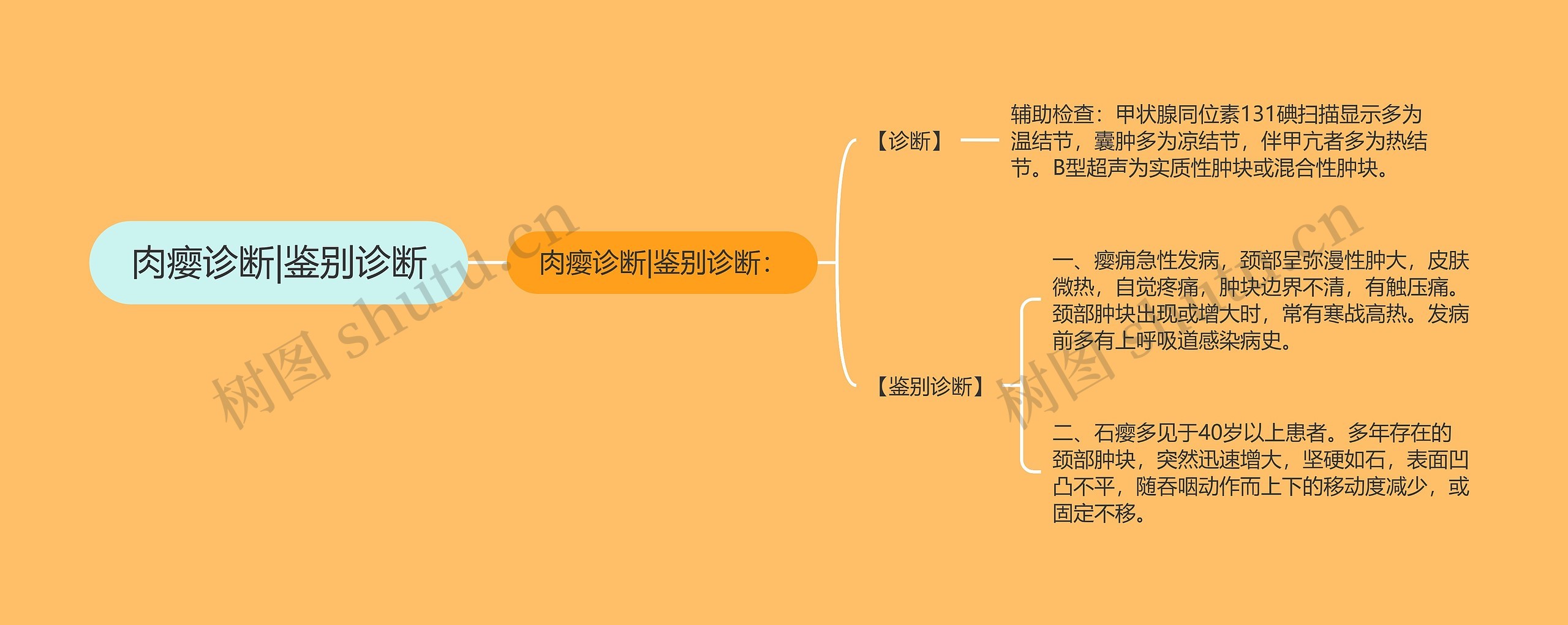 肉瘿诊断|鉴别诊断思维导图