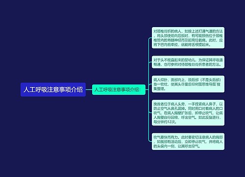 人工呼吸注意事项介绍