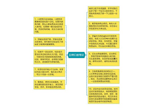 日常口腔常识