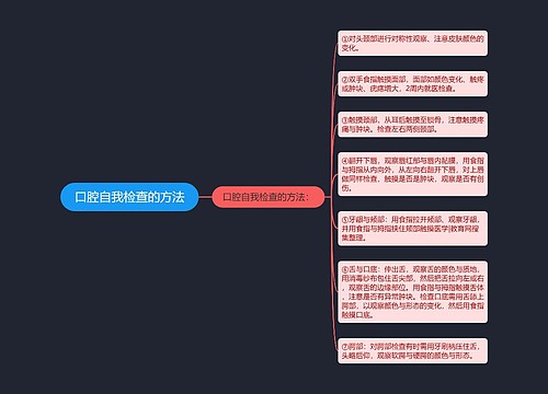 口腔自我检查的方法