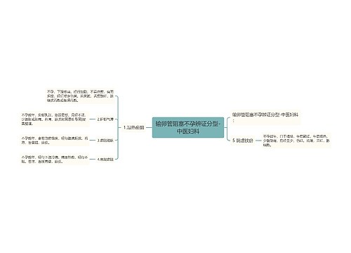 输卵管阻塞不孕辨证分型-中医妇科