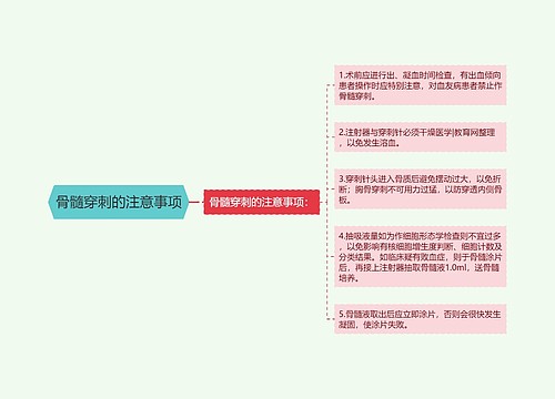 骨髓穿刺的注意事项