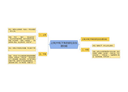 上焦|中焦|下焦的部位及生理功能