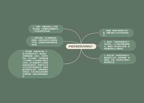 种植牙齿的特点有哪些？