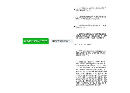 膀胱白斑病治疗方法