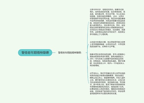 警惕老年期精神障碍