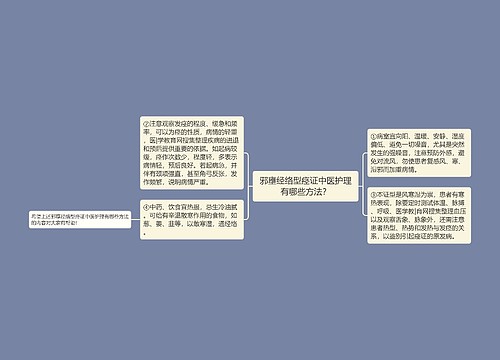 邪壅经络型痉证中医护理有哪些方法？