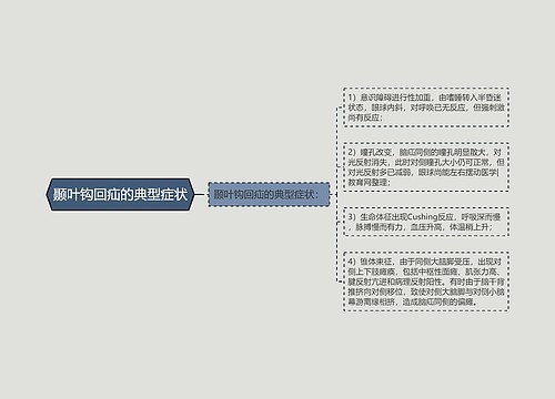 颞叶钩回疝的典型症状