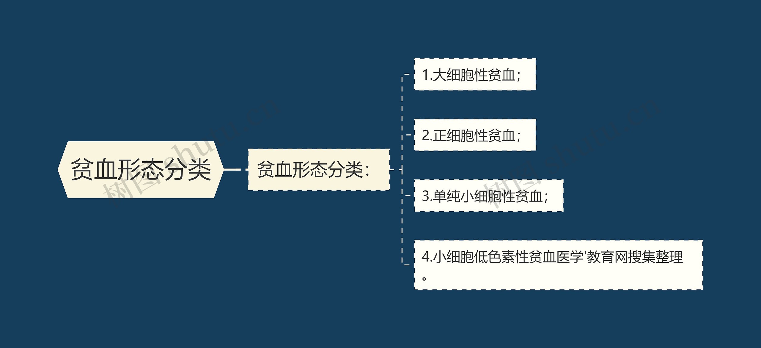 贫血形态分类思维导图