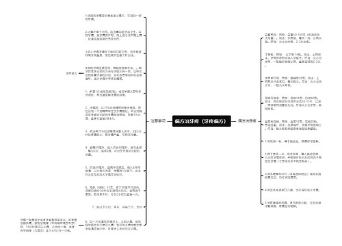 偏方治牙疼（牙疼偏方）