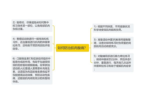 如何防治肌肉酸痛？