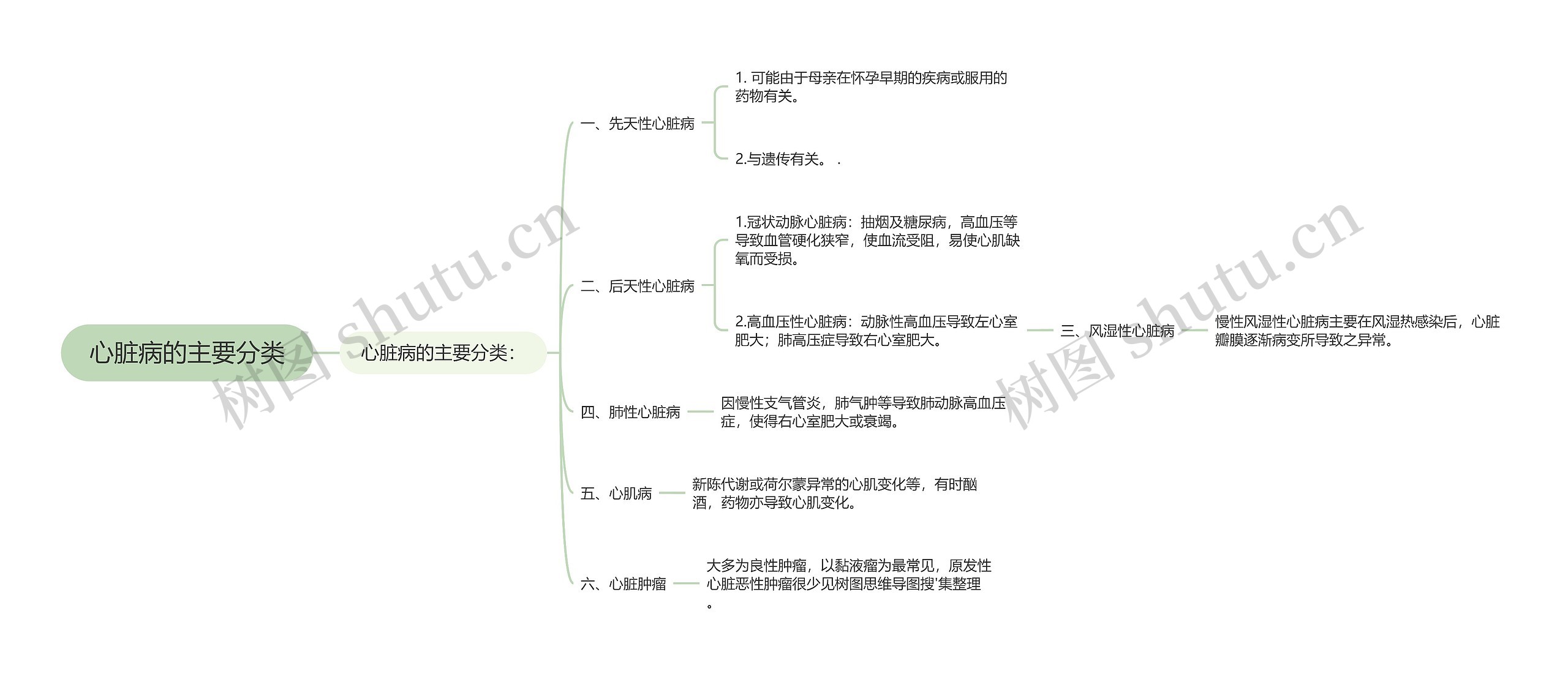 心脏病的主要分类