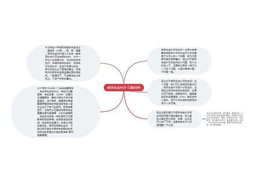 银汞合金补牙-口腔材料