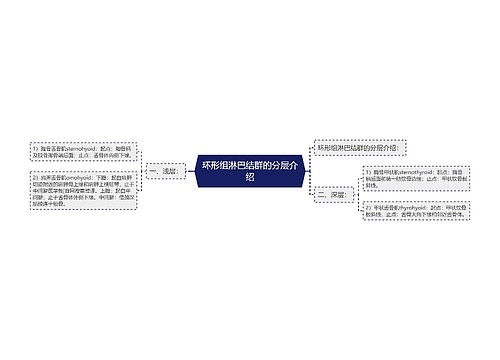 环形组淋巴结群的分层介绍