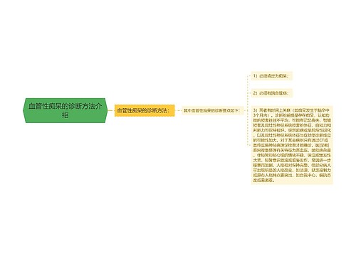 血管性痴呆的诊断方法介绍