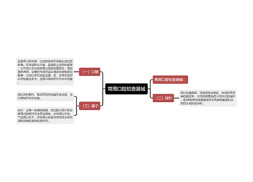 常用口腔检查器械